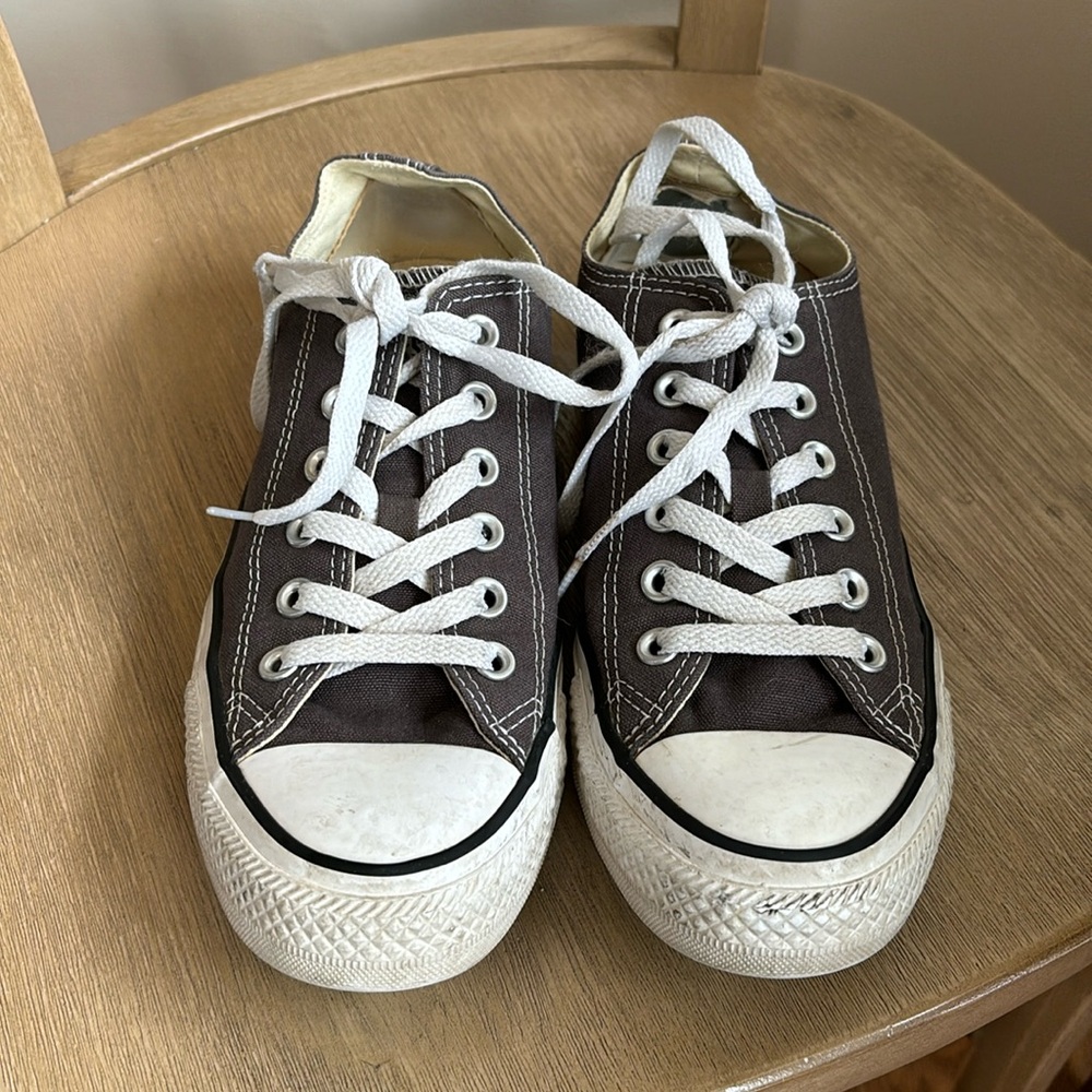 Converse Unisex M 6.5 W 8.5 Chuck Taylor CT All Star Gray Shoes Sneakers A-7